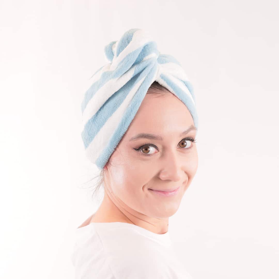 Recznik z mikrofibry turban do suszenia wlosow