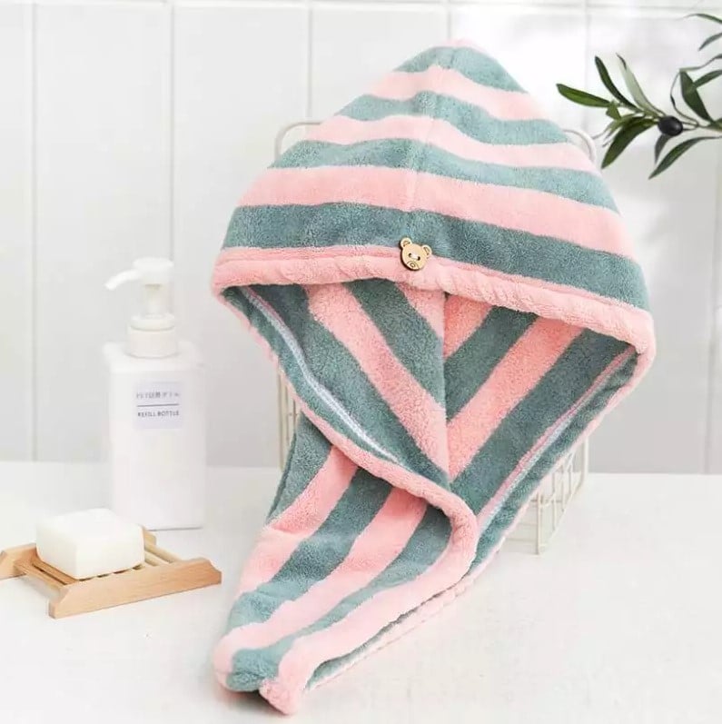 Recznik z mikrofibry turban do suszenia wlosow